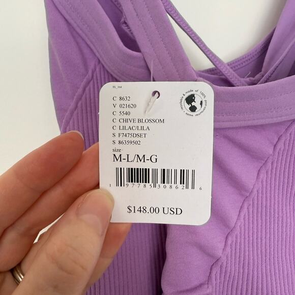 NWT NEW Free People Movement Good Karma Purple Workout Dress Size Medium - Picture 6 of 9